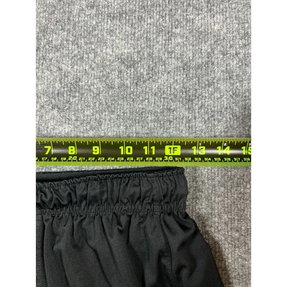 Nike Dri Fit Football Shorts Youth L Black Swoosh Logo Moisture Wicking Training
